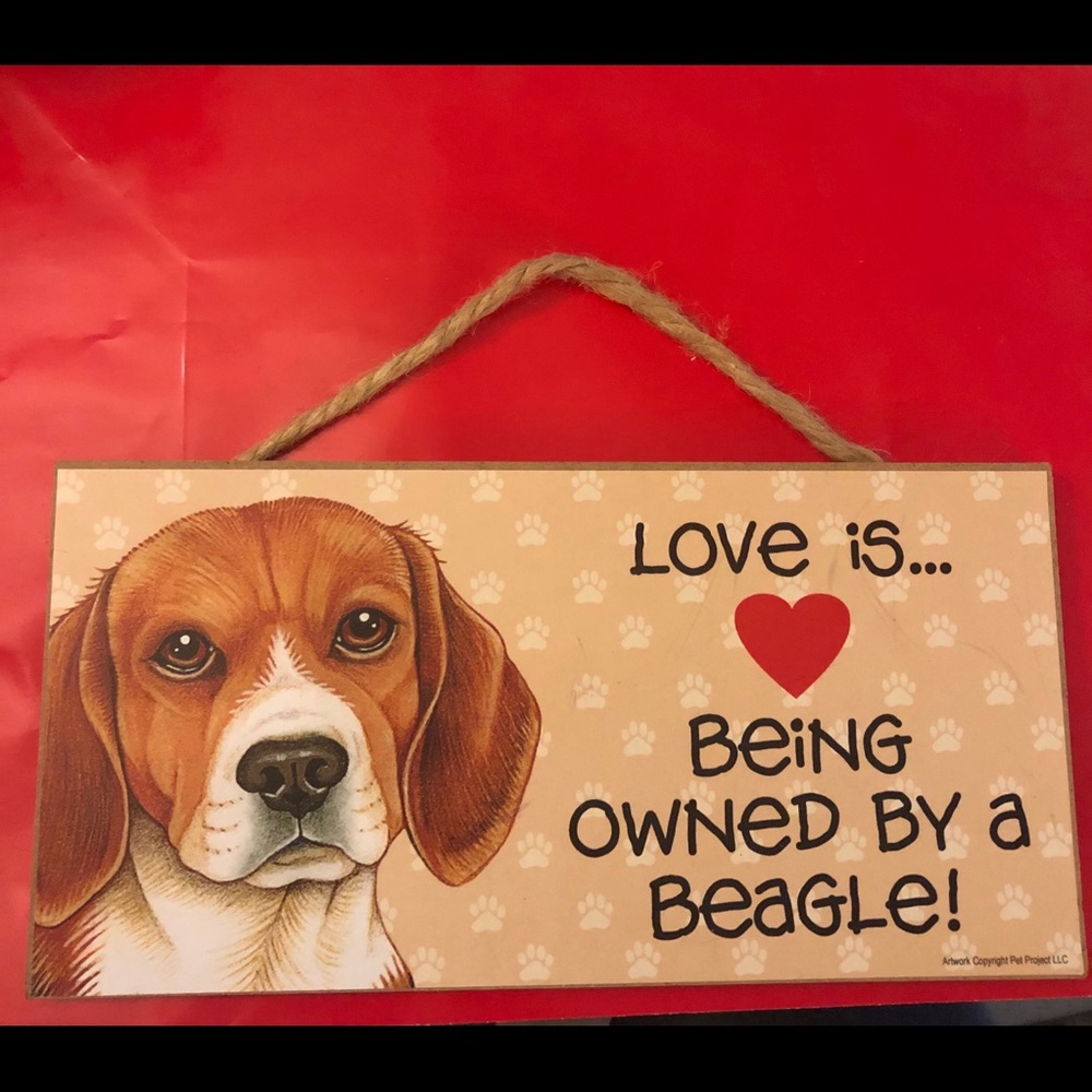 Host Pick 🎉🎊Two Beagle 5” x 10” hanging signs - Picture 5 of 7
